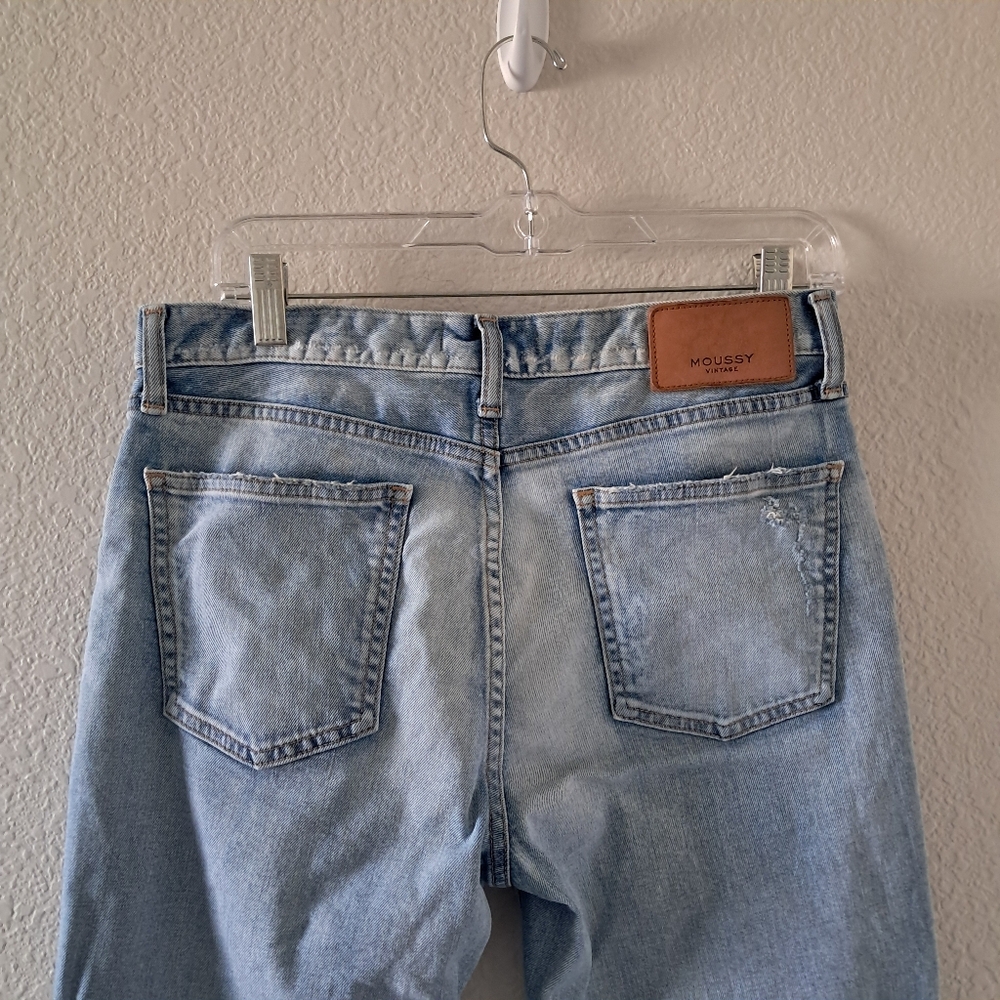 Moussy Vintage Hillrose Ankle Crop Jeans. Blue Size 29 Made In Japan Light Wash - Picture 6 of 10